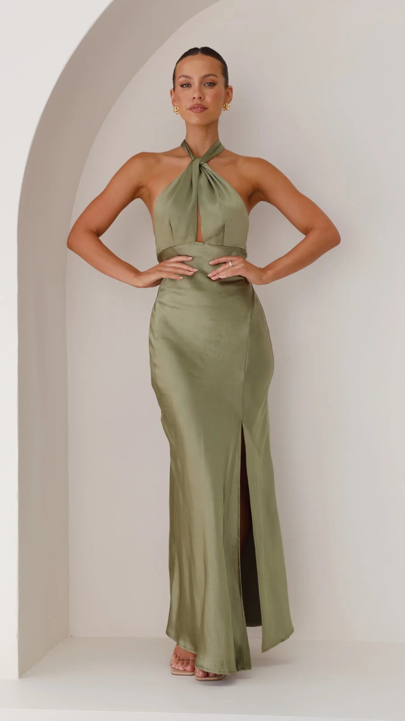 Vesta - Halter Maxi Dress