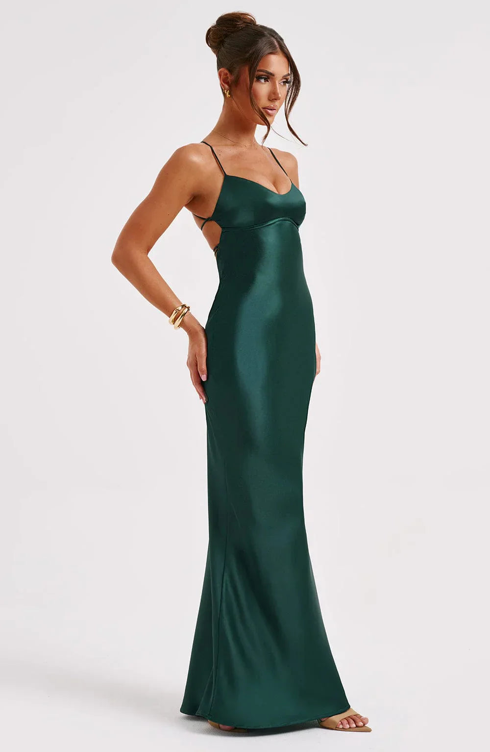 Venus - Satin Maxi Dress