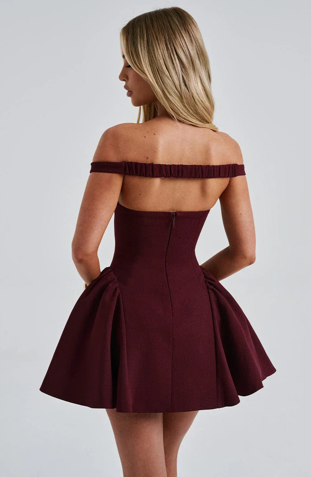 Genevieve - Off-Shoulder Mini Dress