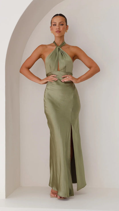 Vesta - Halter Maxi Dress