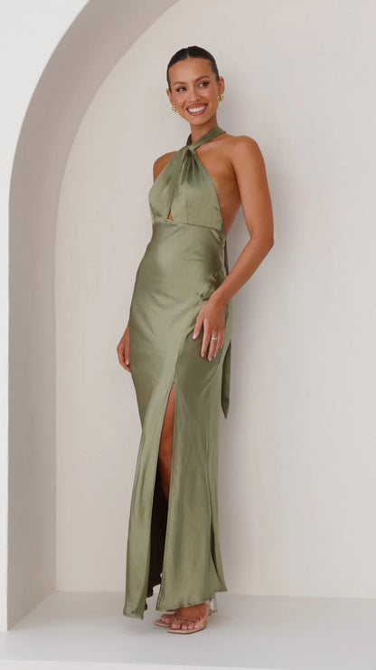 Vesta - Halter Maxi Dress