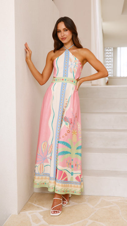 Paloma - Halter Maxi Dress