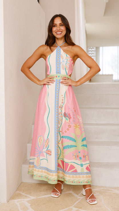 Paloma - Halter Maxi Dress