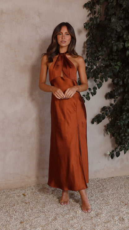 Vesta - Halter Maxi Dress