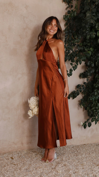 Vesta - Halter Maxi Dress