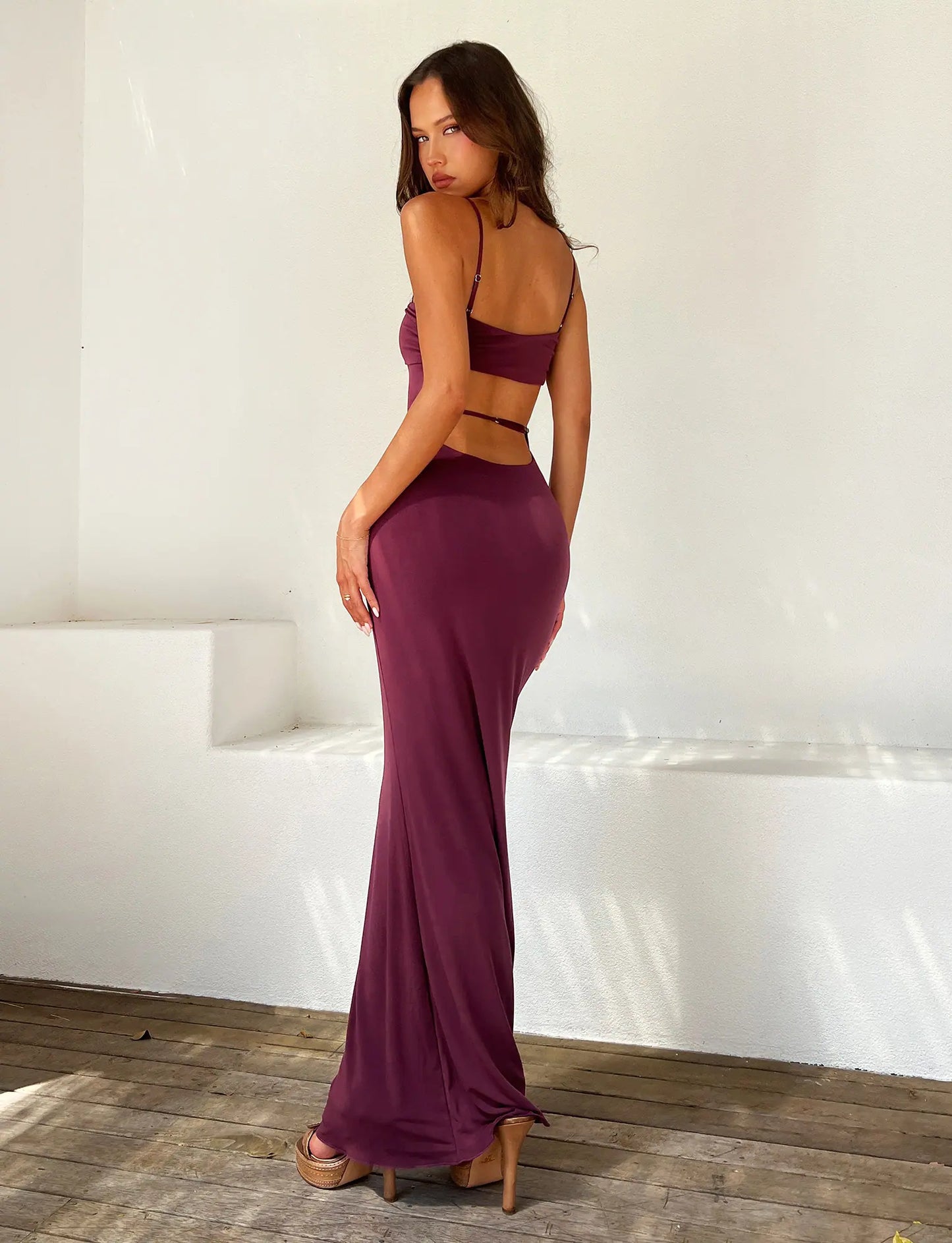 Persephone - Backless Maxi Dress
