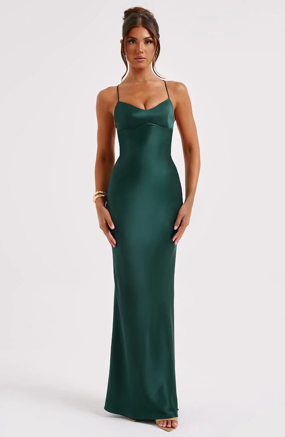Venus - Satin Maxi Dress