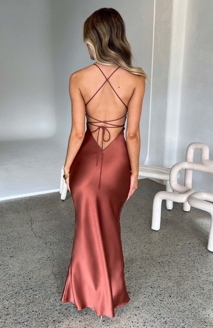 Venus - Satin Maxi Dress