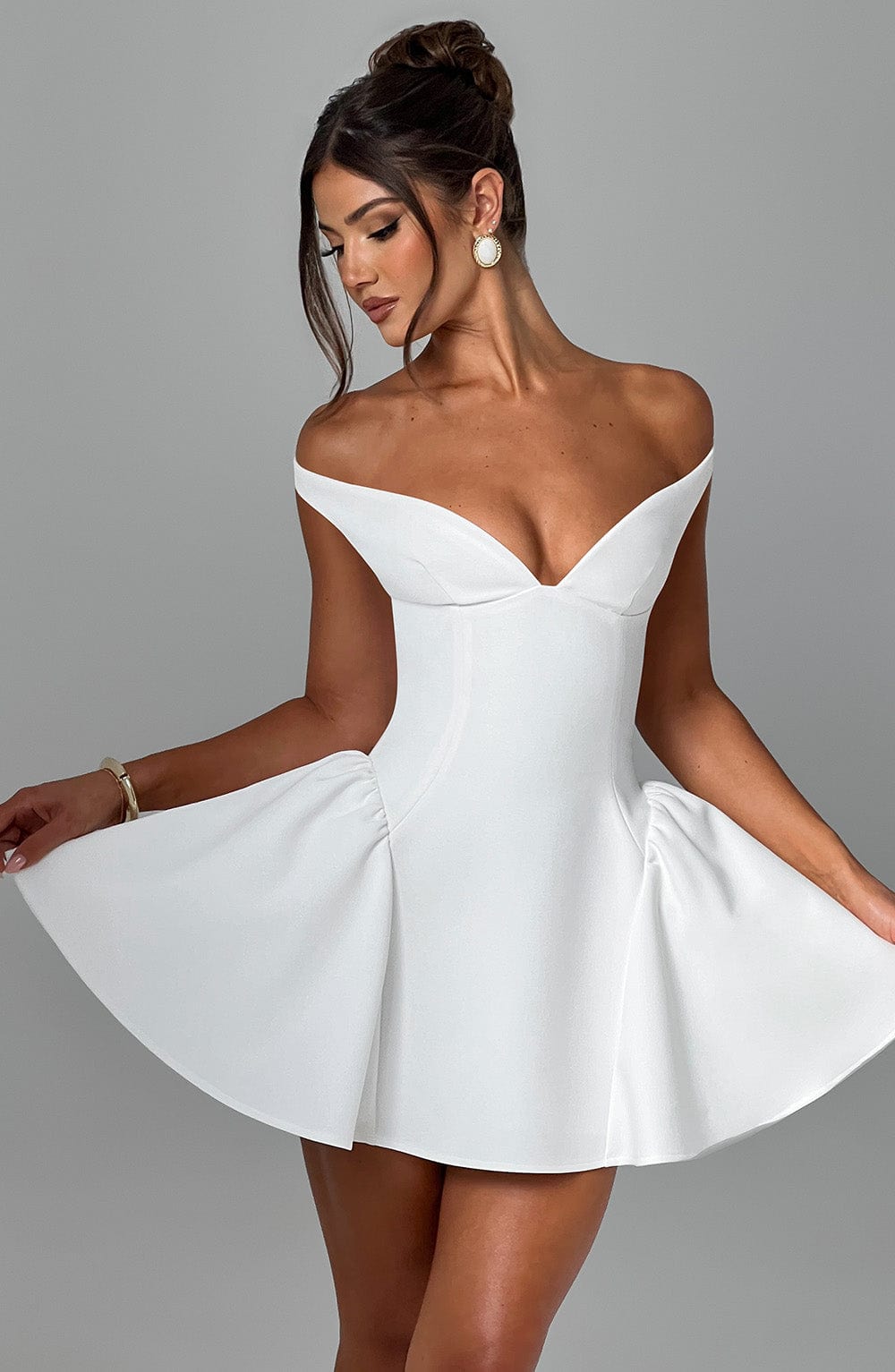 Genevieve - Off-Shoulder Mini Dress