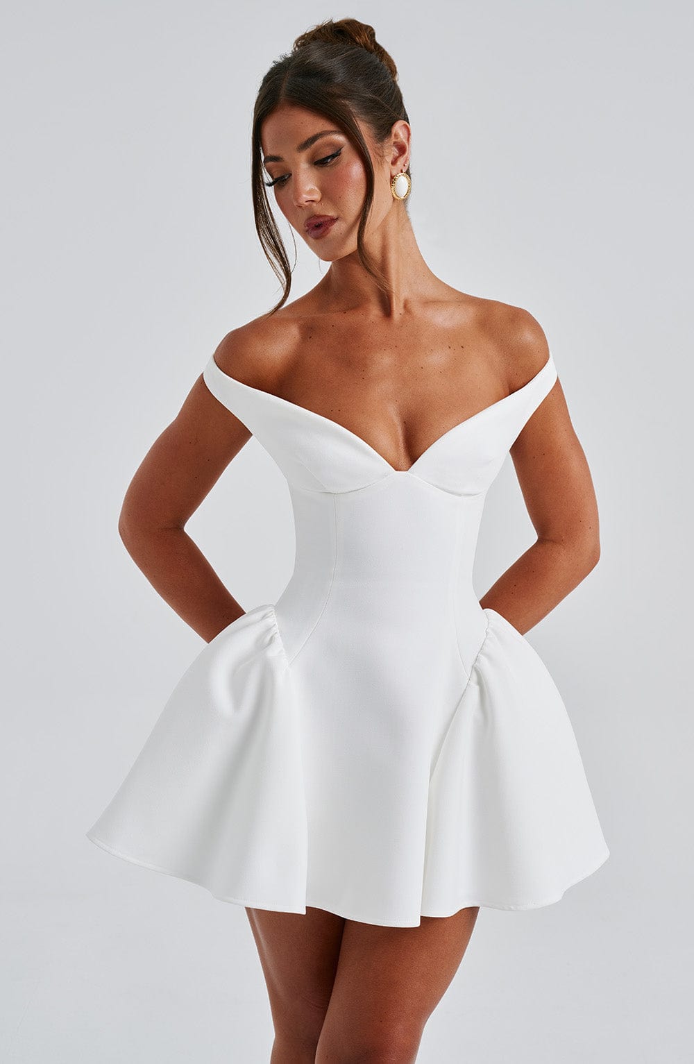 Genevieve - Off-Shoulder Mini Dress