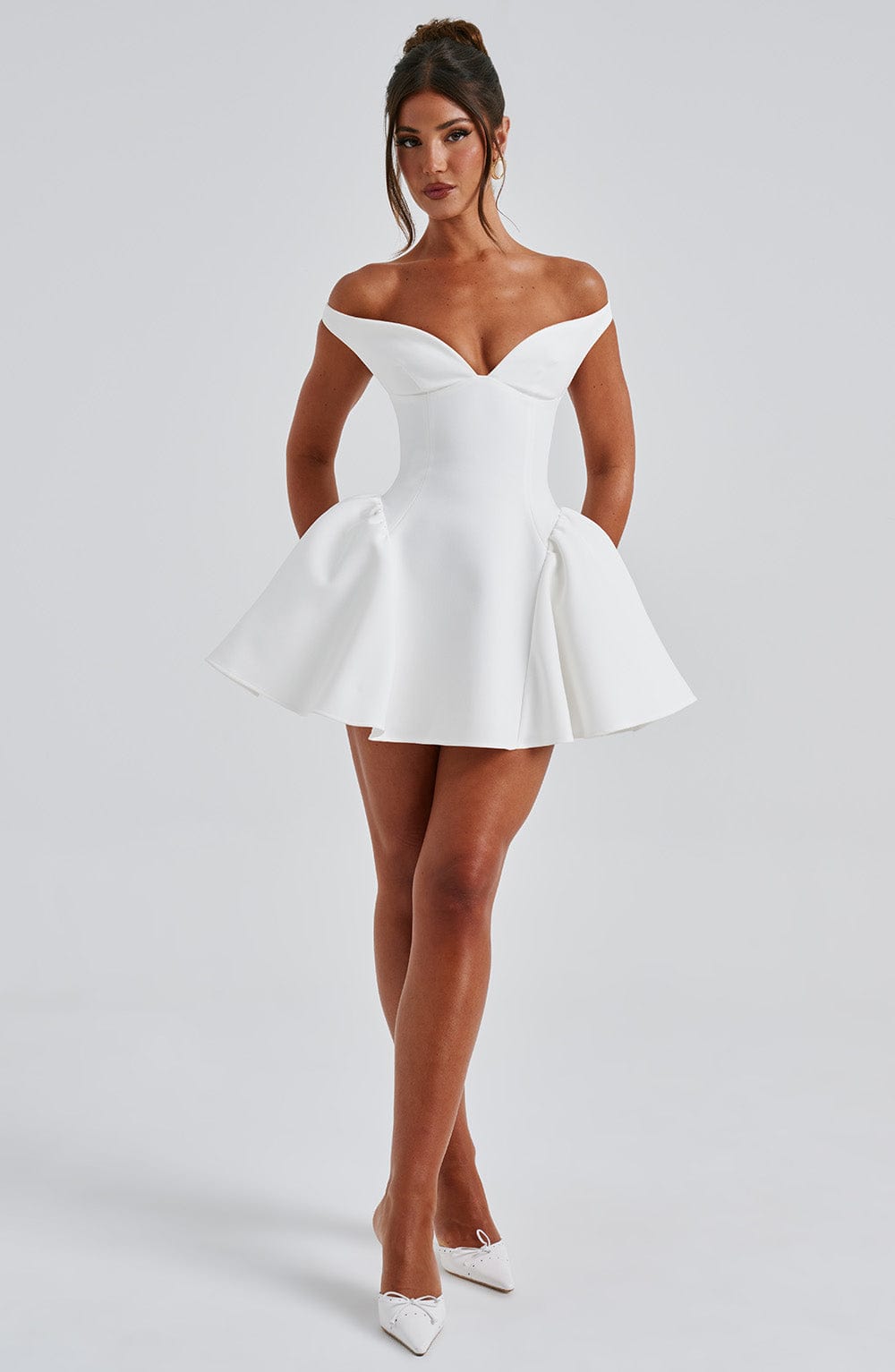 Genevieve - Off-Shoulder Mini Dress