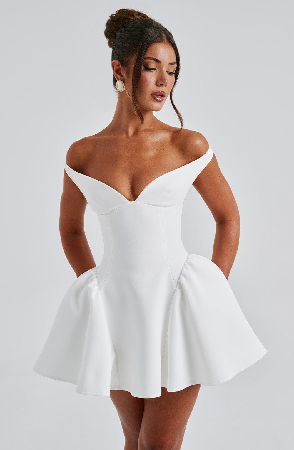 Genevieve - Off-Shoulder Mini Dress