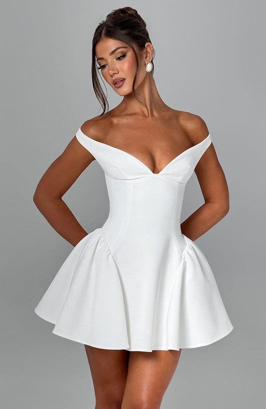 Genevieve - Off-Shoulder Mini Dress