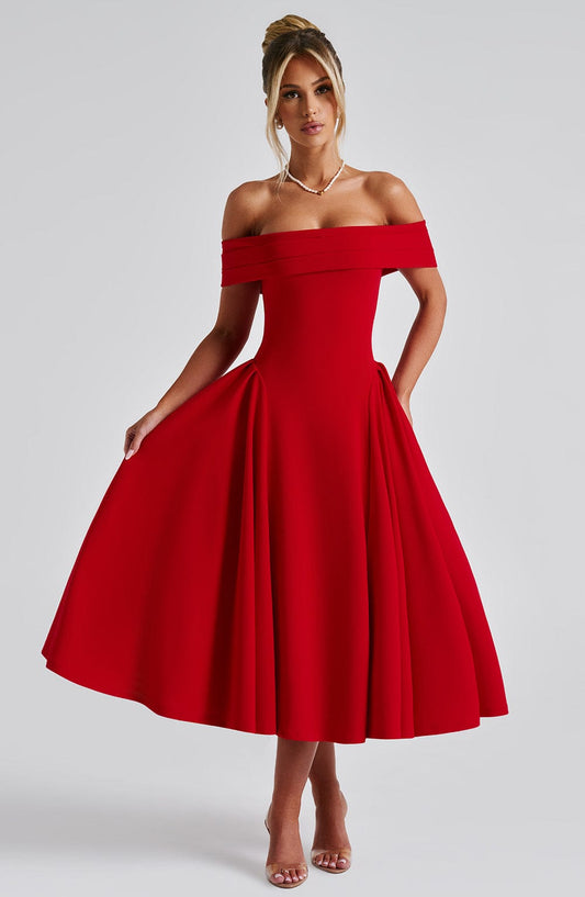 Minerva - Effortlessly Elegant Midi Dress